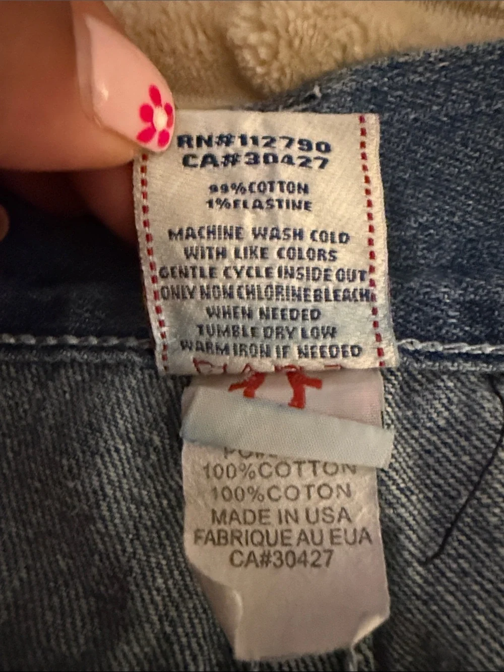True Religion Joey Super T USA Denim Jeans.  Sz 36/34